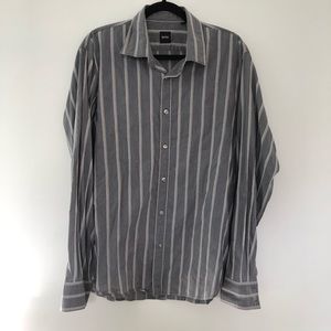 Hugo Boss Button Up Long Sleeve Shirt - Size XL